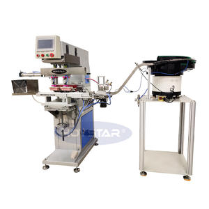 Máquina de impresión automática de tampones de 2 colores, máquina de impresión de almohadilla de tapa de botella de plástico, tapa de PP, mquina, impresora de cápsulas - Product Image 1