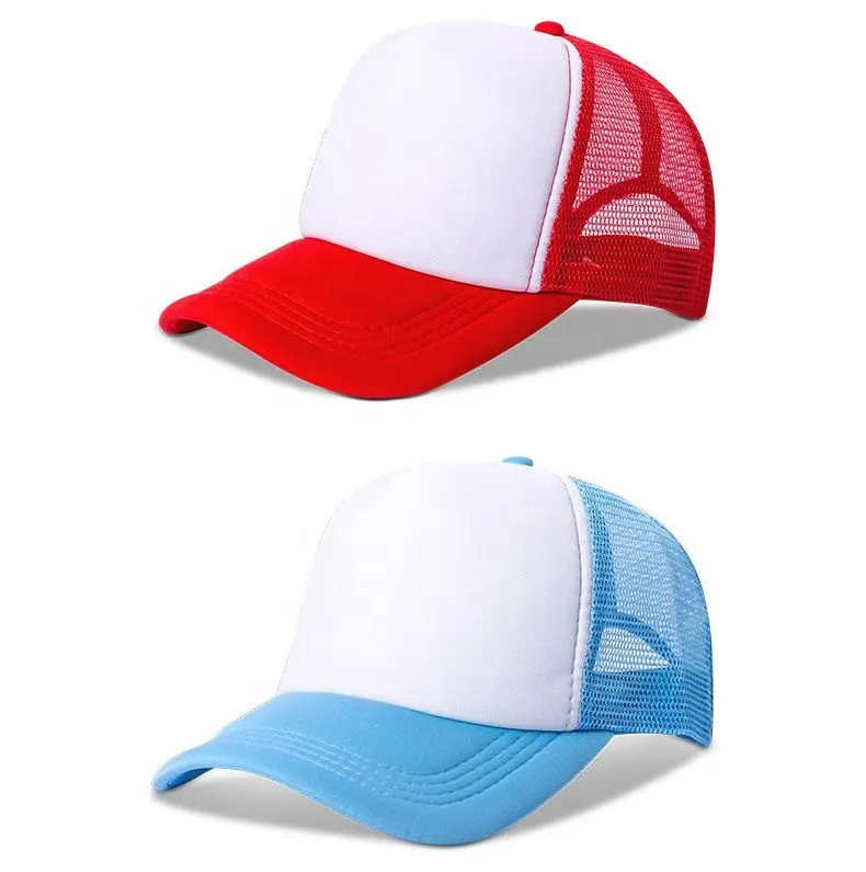 Logo personalizzato all'ingrosso regalo promozionale 5 pannelli Sport Golf Running Foam Mesh Gorras Gorros Streetwear Cotton Trucker Hat