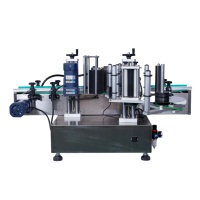 Machine d'étiquetage automatique de bureau en promotion avec convoyeur pour bouteilles rondes, idéale pour l'étiquetage des bouteilles en PET, de parfum, d'huile et d'eau