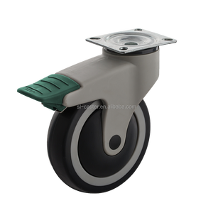 Lit d'hôpital Offre Spéciale avec roulette médicale TPR à plaque pivotante de 5 ''et boîtier en nylon Frein de deuxième vitesse OEM personnalisable - Product Image 1