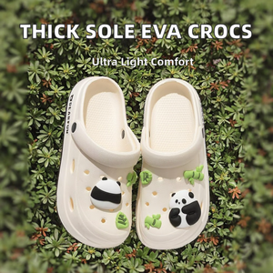 Breloques 3D en PVC en forme de <span class=keywords><strong>panda</strong></span> pour chaussures, vente en gros, décorations mignonnes pour chaussures, accessoires pour pantoufles et sabots, épingles et boucles pour usage quotidien - Product Image 2