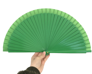 Abanico de Bambú Español Personalizado con Diseño Moderno, Impresión a Doble Cara, Ecológico, Regalo para Halloween o Bodas - Product Image 1