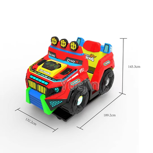 La más nueva máquina de columpio de entretenimiento para interiores funciona con monedas Kiddie Ride Arcade Game para niños Juego de coche mecedora de fibra de vidrio - Product Image 2