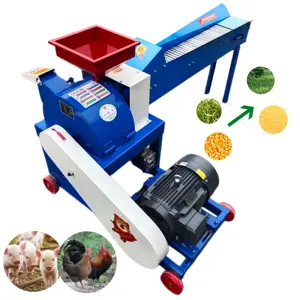 New design hammer mill cattle fodder cutter /cattle feed grinder /grass chaff cutter in south africa