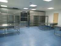 Casier de salle blanche en acier inoxydable à 6 portes pour usine et laboratoire, armoire de stockage sécurisée antistatique