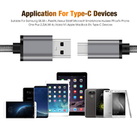 Cable USB 3.0 Tipo-C de 22AWG, Carga Rápida, Transferencia de Datos de 5Gbps, Blindaje de Lámina de Nailon, Garantía de 12 Meses para Computadora