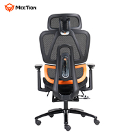 Chaise de jeu pour ordinateur Meetion CHR32, vente en gros, chaise de bureau pour joueur de PC, style course, ergonomique, confortable, pivotante, pour joueur