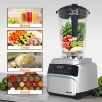 6L Commerciële Blender met 8-blads roestvrijstalen professionele smoothieblender voor het crushen van ijs, heavy-duty blender voor op het aanrecht