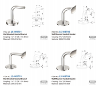 Support d'angle réglable moderne en acier inoxydable 316 pour main courante de tube carré, montage de garde-corps d'escalier - Résistant à l'eau et à la rouille
