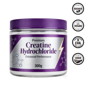 Creatina Hidrocloruro <span class=keywords><strong>Natural</strong></span> en Polvo, Soporte Muscular, Mezclas Personalizadas, Desarrollo de Marca Privada, ODM, OEM, Certificación KOSHER y USDA - Product Image 1