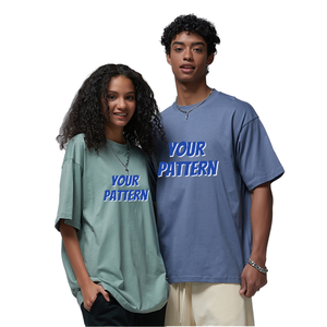 Camisetas Oversize Unisex de Hip Hop, 100% Algodón Orgánico, 220 Gramos, Impresión Serigráfica, Diseño Personalizable, Alta Calidad - Product Image 1