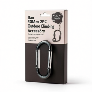 Mosquetón Ilan de 50 mm, 2 Piezas, Accesorio para Escalada al Aire Libre - Product Image 2