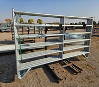 Paneles de Corral Galvanizados en Caliente de 5x12 pies, Paneles Portátiles para Cercas de Ganado, Caballos y Animales, Cercas Resistentes para Granjas