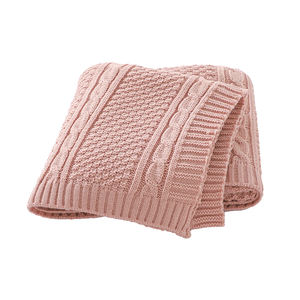 Mimixiong ผ้าห่มถักสำหรับเด็กทารกแรกเกิดผ้าถัก<span class=keywords><strong>สี</strong></span>ทึบ - Product Image 1