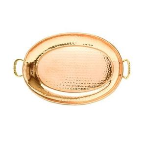 Plateau en métal en aluminium Style traditionnel Fête de mariage Plateau de table fait main avec poignée décorative - Product Image 5