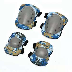 Protector de Codo y Rodilla HB408 de Alta Calidad para Cosplay, Camuflaje Digital Selva, Color Negro Caqui ACU - Product Image 2