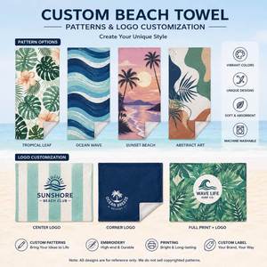 Custom Promotional Gifts Microfiber Beach Towel Sand Free Quick Dry Lightweight Large Size Travel Beach Towel with Logo Printed - Product Image 5