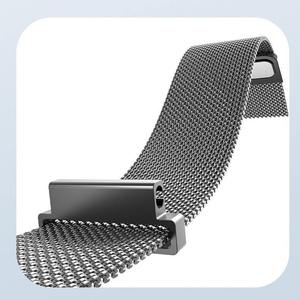 สายนาฬิกาแบบปลดเร็ว แม่เหล็ก Milanese Loop สำหรับนาฬิกาขนาด 18 มม. 20 มม. 22 มม. สายสแตนเลสสตีล พร้อมตัวล็อคแบบซ่อน - Product Image 3