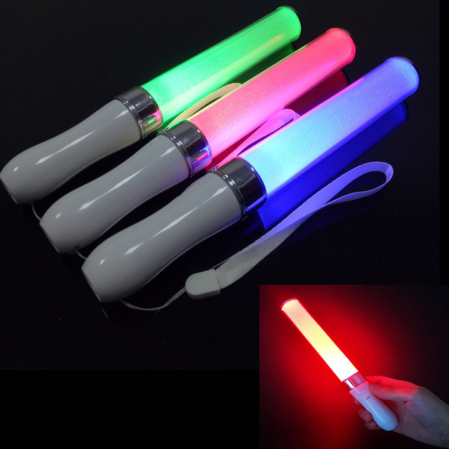 Custom Party Led Glow Sticks Flashlight Dmx Remote Control White Lighting Cheer Luminous Stick