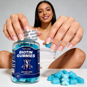 Gummies à l'huile de nigelle contre la perte de cheveux, gummies pour la peau et les ongles + collagène marin, mélatonine, magnésium, biotine, gummies pour la croissance des cheveux - Product Image 1