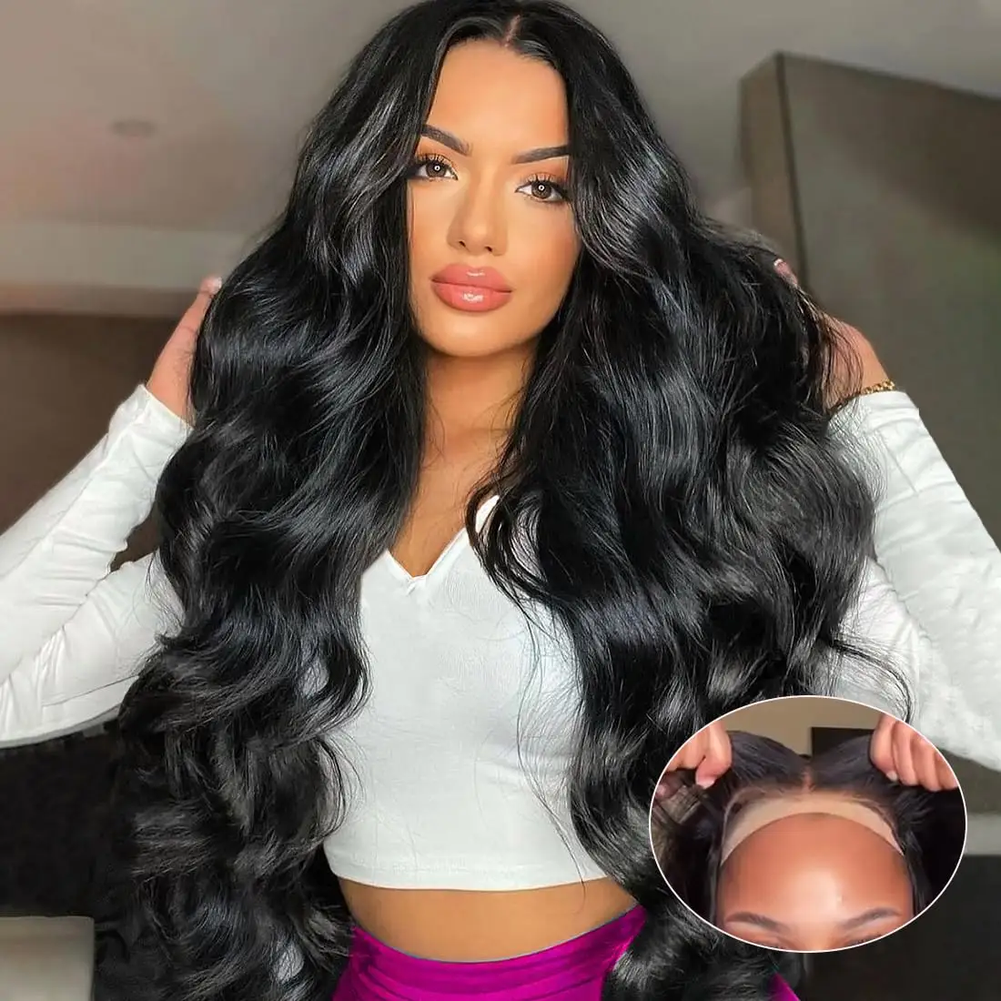 Wholesale Body Wave Wig Glueless Pre Plucked Wig HD Transparent Lace Frontal Wigs Raw Unprocessed Brazilian Human Hair Vendor