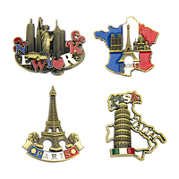 Tour Eiffel Métal Voyage Réfrigérateur Aimant Souvenirs Modernes Art Artisanat Kits Italie New York Europe Ville En Alliage De Zinc