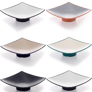 A5 <b>melamine</b> stemmed <b>plate</b>, Japanese-style square <b>plate</b>, plastic serving <b>plate</b>, commercial restaurant creative cold dish/snack - Product Image 1
