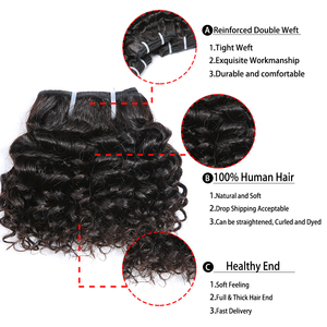 Bó Tóc Người 6Inch Uniky Tóc Quăn Brazil 100% Tóc Nối Chưa Qua Xử Lý - Product Image 4