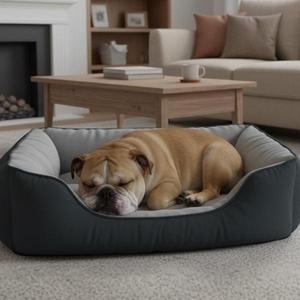 Cuccia per Animali Yommy in Tessuto Oxford Impermeabile con Base Antiscivolo, Velluto Morbido Grigio, Taglia Media - Product Image 5