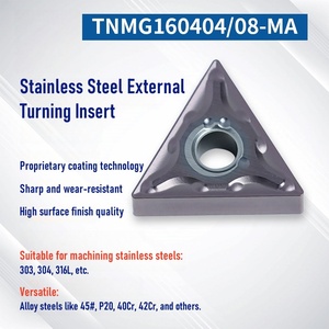 OEM triangolo in lega di cobalto tungsteno inserto per taglio in acciaio strumento di tornitura indicibile inserto esterno in acciaio inossidabile - Product Image 2
