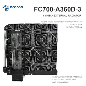 Ococoo FC700-A360D-3 kép Hàng 360 RGB nhôm nước làm mát tản nhiệt cực tự làm Máy tính CPU xe máy chủ người hâm mộ trường hợp máy tính - Product Image 5