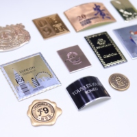 Etiquetas Adhesivas de Aluminio Resistentes, Impermeables, Anti-rayaduras y de Fuerte Adhesión para Botellas de Bebidas, Whisky y Perfumes, con Relieve