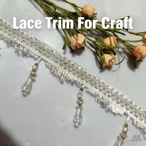 Ciondolo con nappine in pizzo e cristalli, stile europeo di alta gamma - Product Image 2