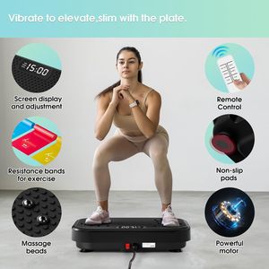 <span class=keywords><strong>Plateforme</strong></span> <span class=keywords><strong>vibrante</strong></span> multifonctionnelle noire pour entraînement corporel complet, <span class=keywords><strong>plateforme</strong></span> <span class=keywords><strong>vibrante</strong></span> verticale écologique pour fitness et amincissement - Product Image 3