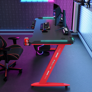 Hot bán chơi game Mesa Gamer RGB LED chơi game bảng Ergonomic Máy tính văn phòng bàn PC bàn với LED ánh sáng - Product Image 4