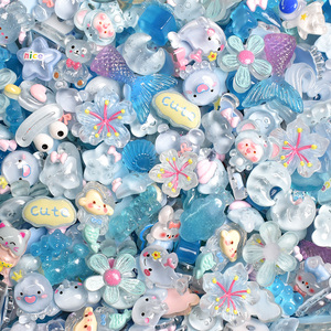 Ciondoli Ingrosso Kawaii Cartone Animato con Retro Piatto Cabochon in Resina per Fai da Te Scrapbooking Accessori per Capelli Decorazione Telefono - Product Image 1