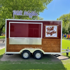 Remorque de vente compacte pour glaces, chariot de concession, vitrine mobile pour bonbons et chips, camionnette à hot-dogs, kiosque de restauration de rue - Product Image 1
