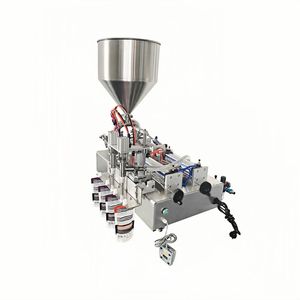 Machine de remplissage semi-automatique à double tête à piston BANMO MS-TSA-03 avec grande trémie en acier inoxydable 304 - Product Image 3