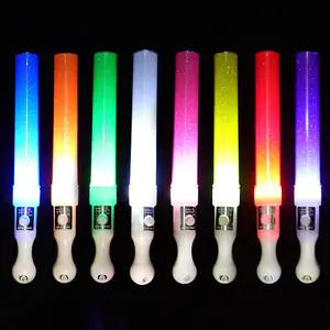 Vendas quentes preço de fábrica personalizado atacado fontes de festa multi-cor espuma piscando led acender varas de espuma led espuma brilho vara