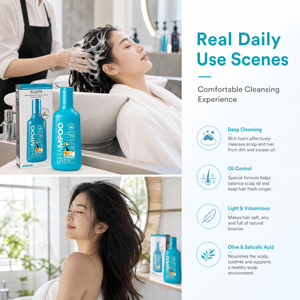 Champú de Gardenia <span class=keywords><strong>Profesional</strong></span> OEM/ODM para Fortalecer el Cabello, Champú Voluminizador de Limpieza Profunda, Suministro al por Mayor de Marca Privada - Product Image 2