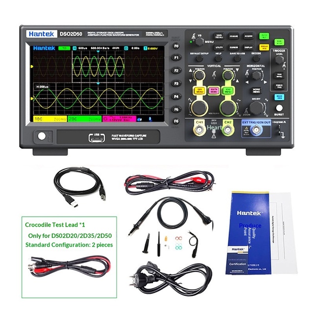 Hantek DSO2D50/DOS2D35/DSO2D20/DSO2C50/2C35/2C20 Digital Storage Oscilloscope
