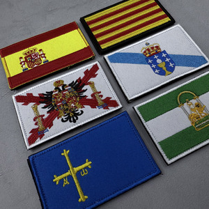 Écusson brodé drapeau espagnol, Catalogne, Galice, Andalousie Écusson crochet et boucle - Product Image 2