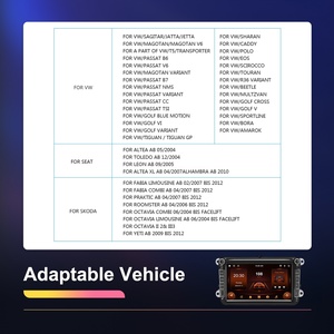 Podofo Autoradio Android 8 pouces Double Din Carplay Android Auto 2+64G GPS WIFI FM RDS EQ pour VW/SAGITAR/JATTA/JETTA - Product Image 5