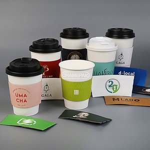 ปลอกหุ้มแก้วกระดาษกันความร้อนแบบกำหนดเองพร้อมโลโก้ ปลอกหุ้มแก้วกาแฟกระดาษแบบใช้แล้วทิ้ง - Product Image 4