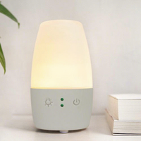 Diffuseur d'huiles essentielles ultrasonique en verre pour aromathérapie, à poser sur table, écologique, avec LED, très vendu