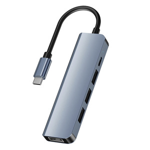 Tốc độ cao 5 cổng USB 3.0 HUB Loại C để USB3.0 + USB2.0 * 3 + pd100w Loại C Splitter Adapter 5 trong 1USB Hub - Product Image 1