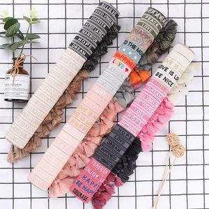 Bracelets d'amitié personnalisés 2023, tissés à la main, avec nom brodé, en tissu tricoté - Product Image 3
