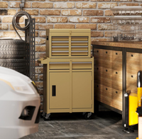 Armoire à outils à roulettes personnalisable en acier inoxydable et en fer, tiroir en métal pour le stockage dans le garage de l'atelier avec support OEM