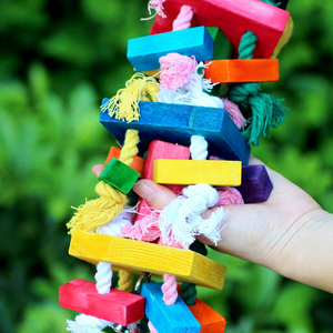 Eco-Friendly Natural Wood Chewing Bird <strong>Parrot</strong> Beak <strong>Toy</strong> Soft Plush Cotton Tearing <strong>Toy</strong> for African <strong>Grey</strong> <strong>Parrots</strong> Packaged in Carton - Product Image 6
