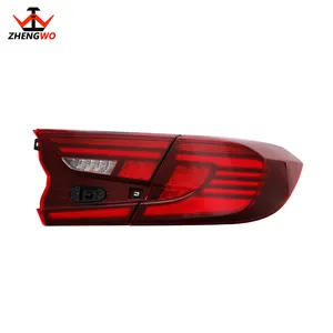 Zhengwo lampu belakang untuk Honda Accord lampu belakang perakitan 2018-2022 Sport 10th Gen lampu sein belakang pengganti kustom